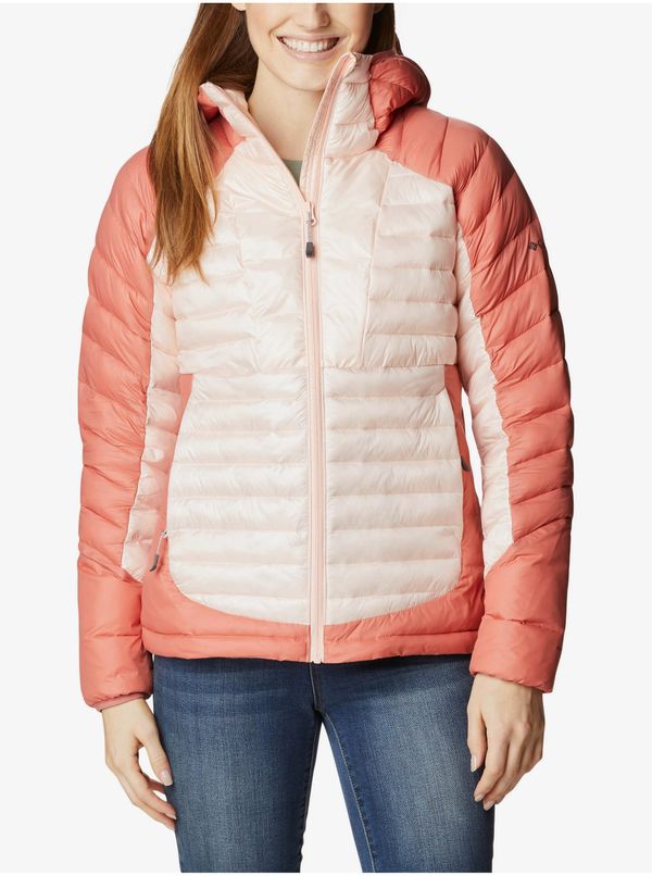 Columbia Apricot Women's Quilted Winter Jacket with Hood Columbia Labyrinth - Women