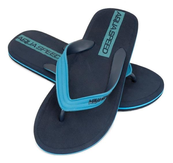 AQUA SPEED AQUA SPEED Unisex's Pool Slippers Faro Navy Blue