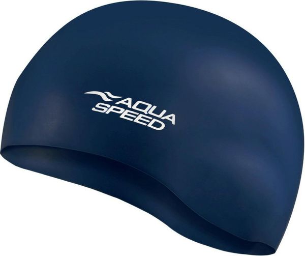 AQUA SPEED AQUA SPEED Unisex's Swimming Cap Mono Navy Blue