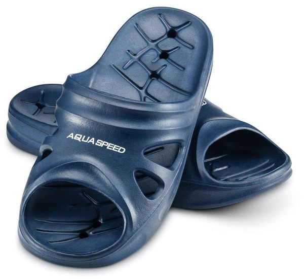 AQUA SPEED AQUA SPEED Unisex's Swimming Pool Shoes Florida Navy Blue Pattern 10