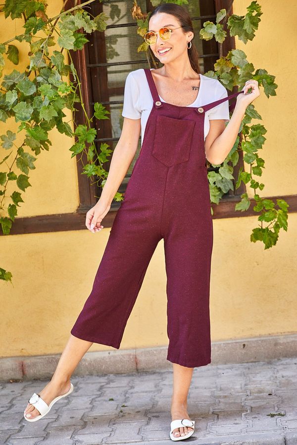 armonika armonika Women's Light Burgundy Gardener Jumpsuit