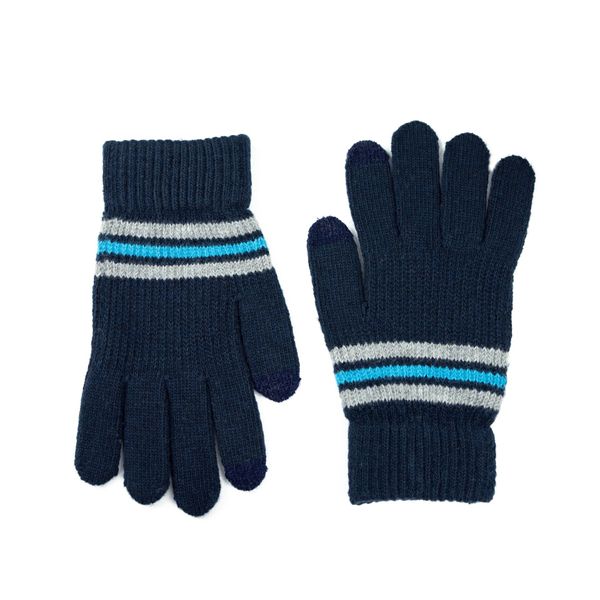 Art of Polo Art Of Polo Man's Gloves Rk22232 Navy Blue