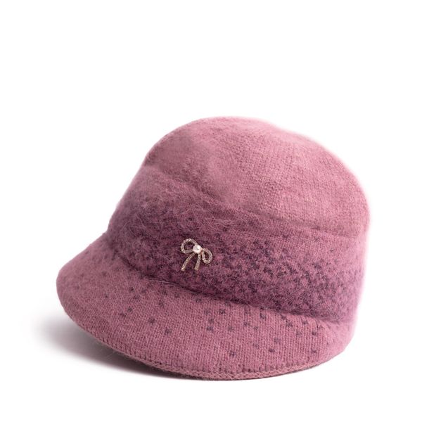 Art of Polo Art Of Polo Woman's Beret cz23394-2 Grey Pink