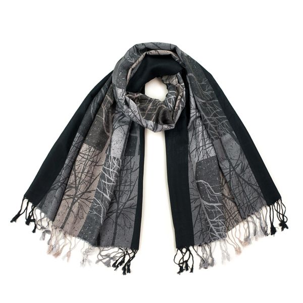 Art of Polo Art Of Polo Woman's Scarf sz21349 Black/Light Grey