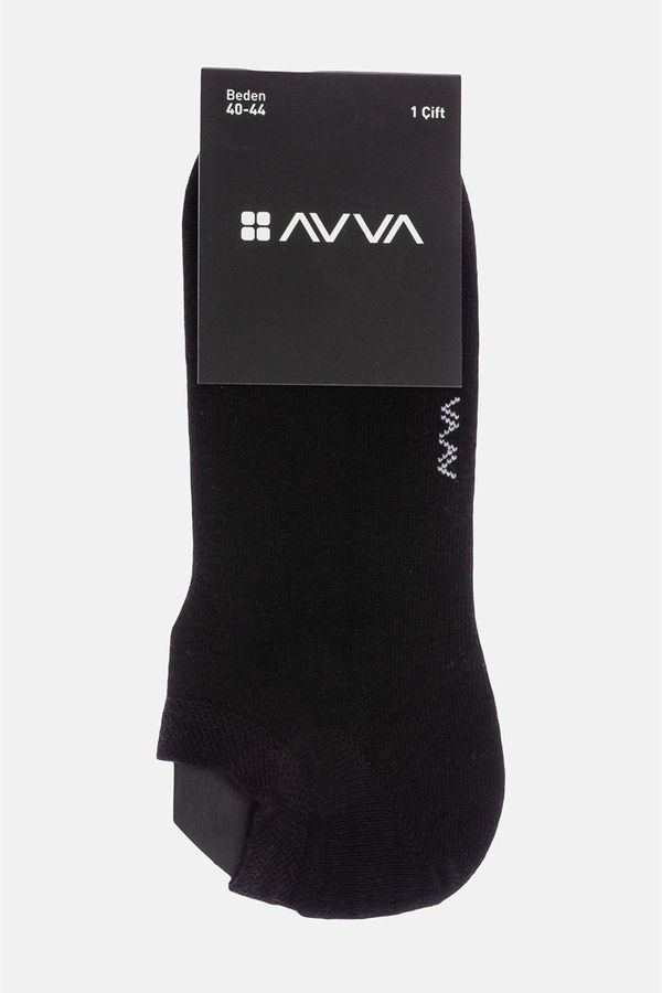 Avva Avva Black Sneaker Socks