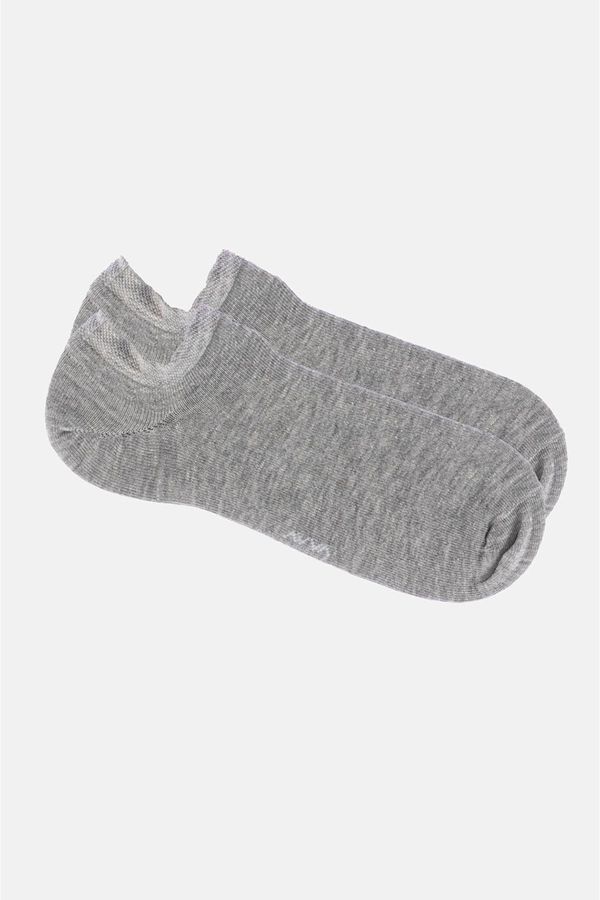 Avva Avva Men's Gray Sneaker Socks