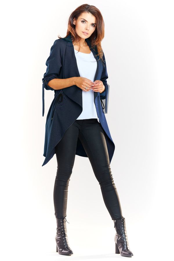 Awama Awama Woman's Jacket A335 Navy Blue