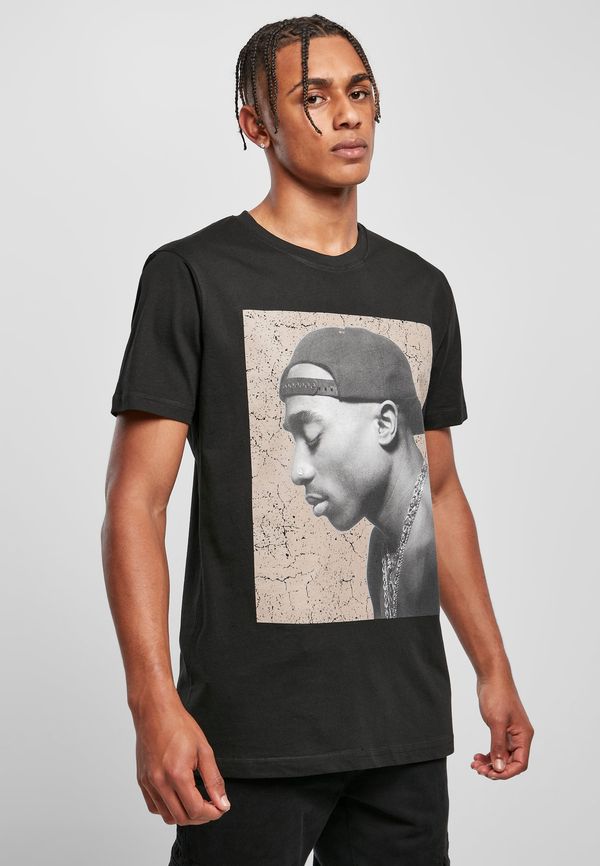 MT Men Background Tupac Cracked Tee Black