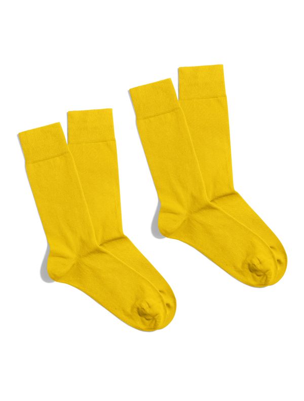 Banana Socks Banana Socks Unisex's 2Pack Socks Essentials Lemon Burst