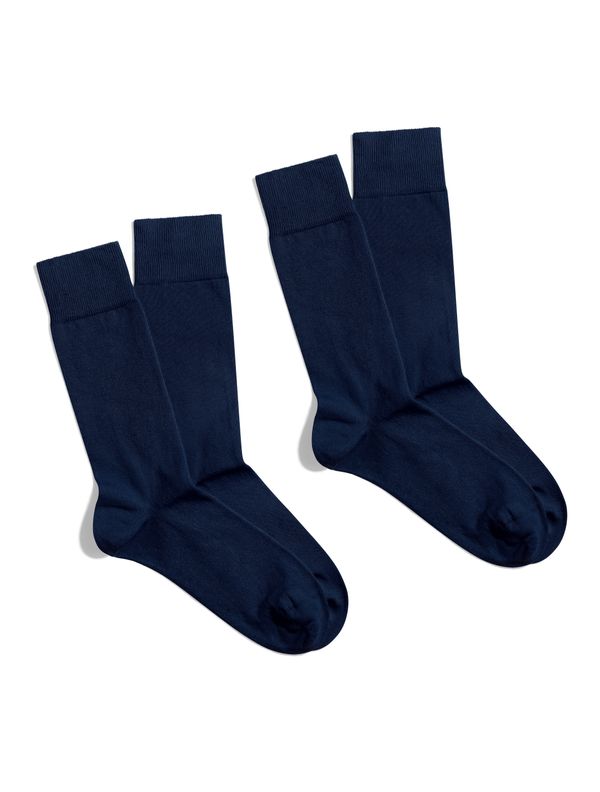 Banana Socks Banana Socks Unisex's 2Pack Socks Essentials Midnight Muse Navy Blue