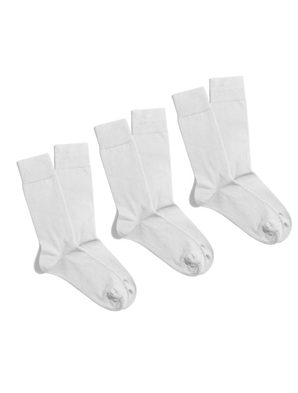 Banana Socks Banana Socks Unisex's 3Pack Socks Essentials Ivory Serenity