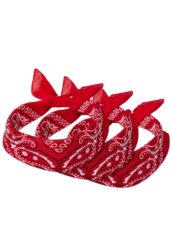 Urban Classics Bandana 3-Pack Red