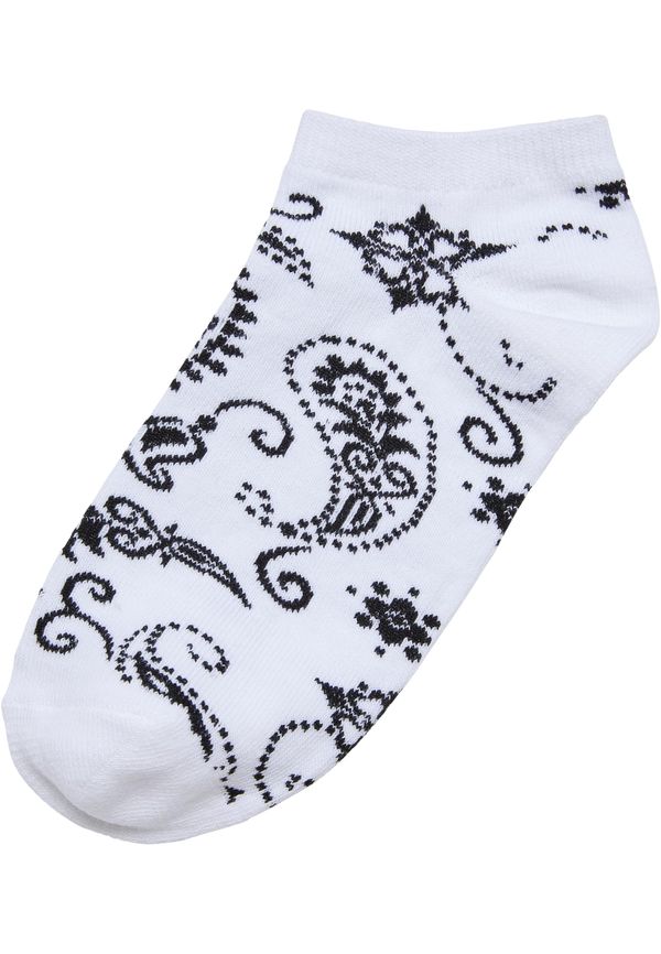 Urban Classics Accessoires Bandana Pattern No Show Socks 5-Pack white