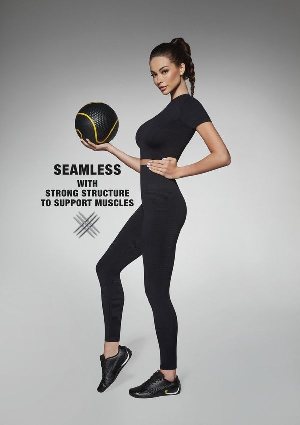 Bas Bleu Bas Bleu Seamless CHALLENGE sports leggings with special material structure to support muscles