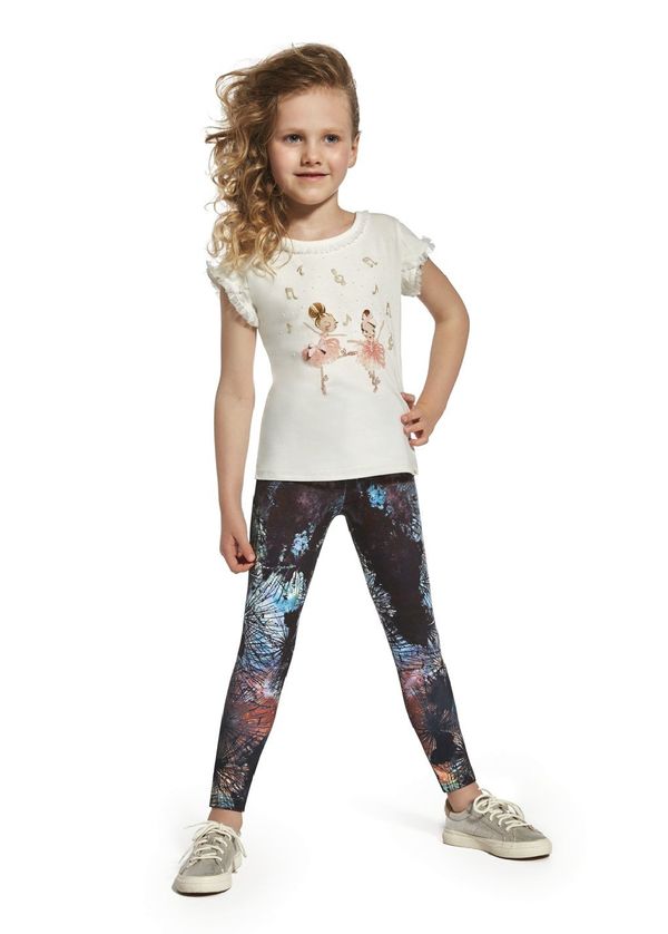 Bas Bleu Bas Bleu SHIMER girls' elastic leggings with a comfortable welt