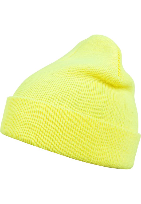 MSTRDS Basic Flap beanie neonyellow