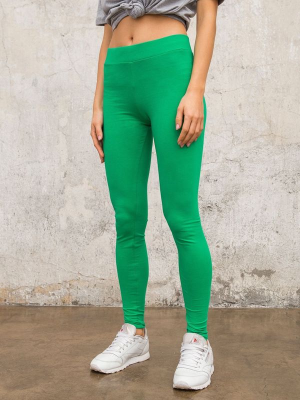 Fashionhunters Basic green leggings