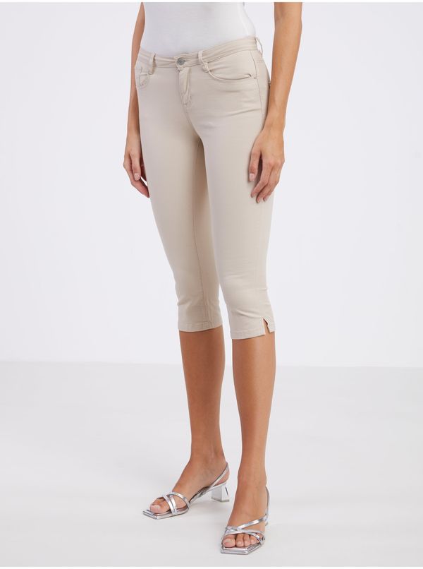 CAMAIEU Beige ladies capri pants CAMAIEU - Ladies