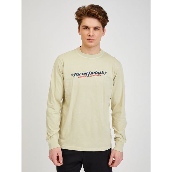 Diesel Beige Men's Long Sleeve T-Shirt Diesel - Men