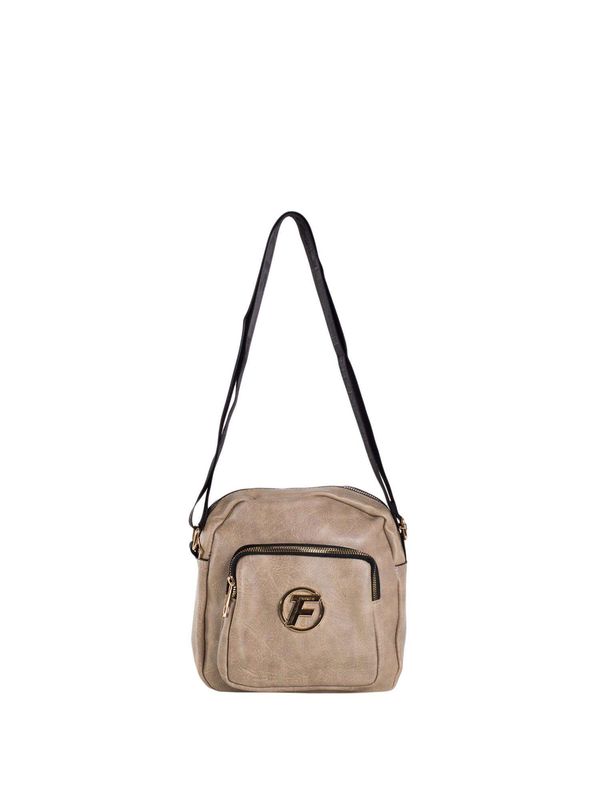 Fashionhunters Beige small messenger bag on a wide strap