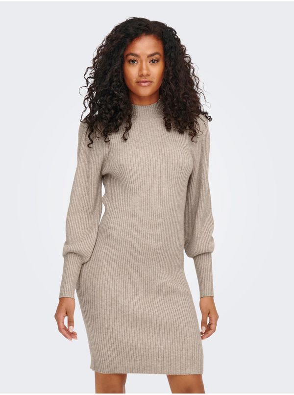 Only Beige sweater dress ONLY Katia - Women