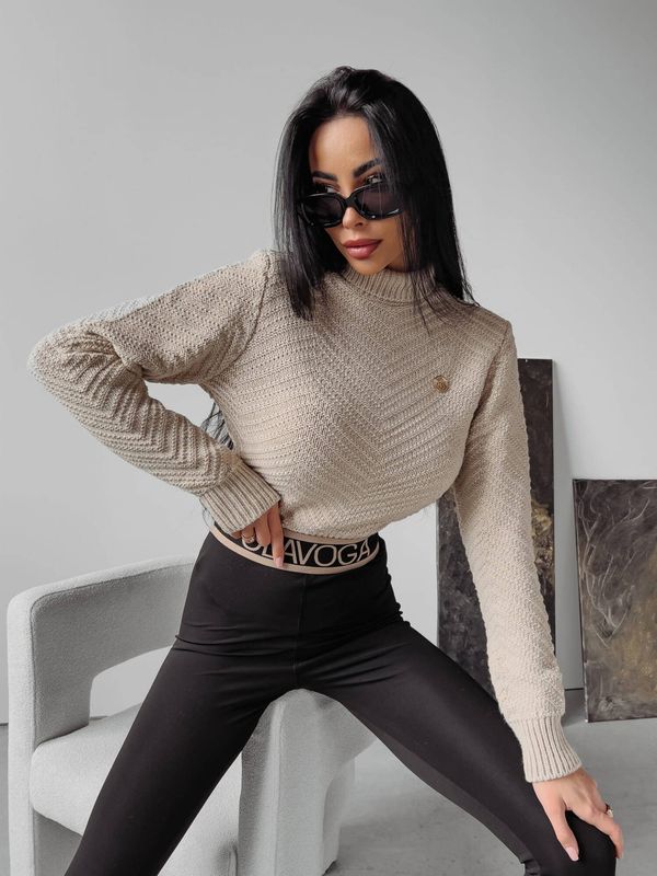 OLAVOGA Beige turtleneck EMMIE 2023 OLAVOGA