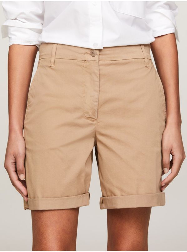 Tommy Hilfiger Beige women's chino shorts Tommy Hilfiger - Women's