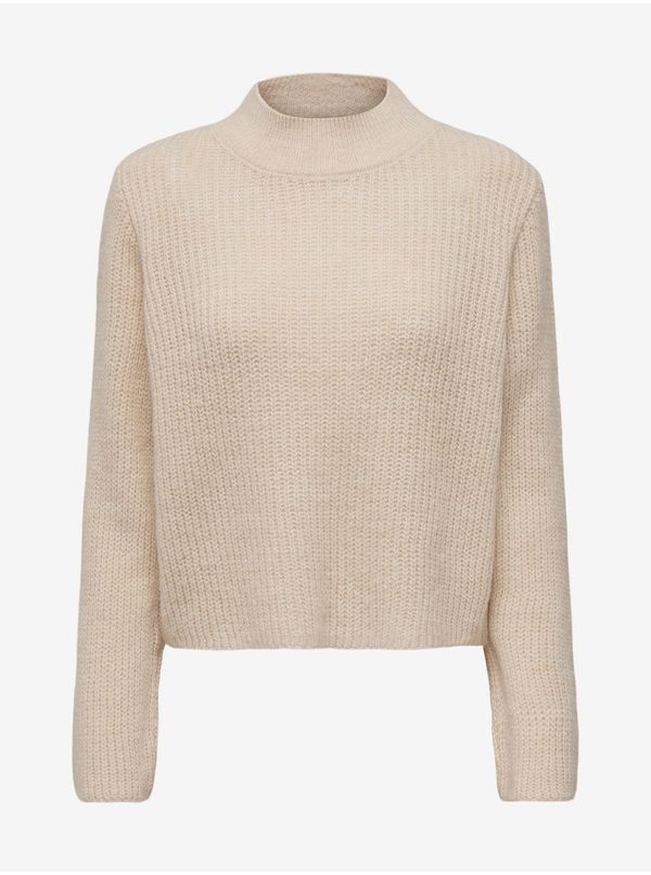 JDY Beige women's sweater JDY Sonja - Women