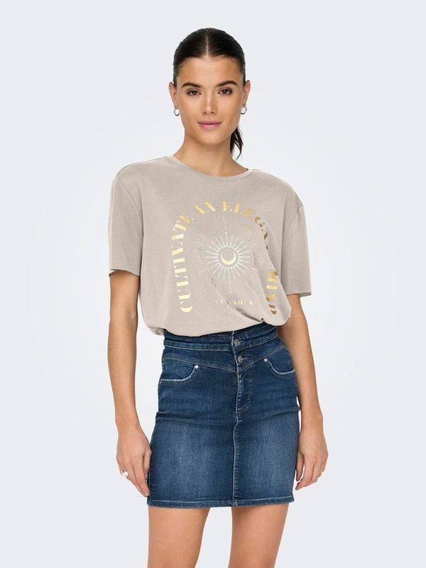 Only Beige women's T-shirt ONLY Free