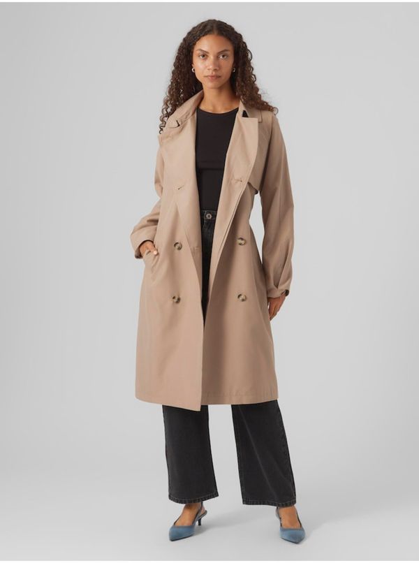 Vero Moda Beige women's trench coat Vero Moda Doreen - Women