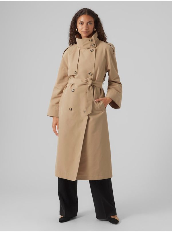 Vero Moda Beige women's trench coat Vero Moda Taylor - Women