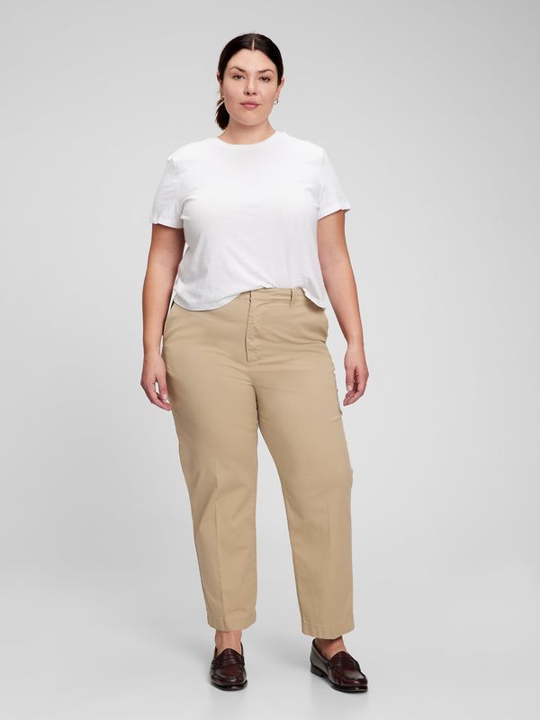 GAP Beige women's trousers GAP straight khaki Washwell