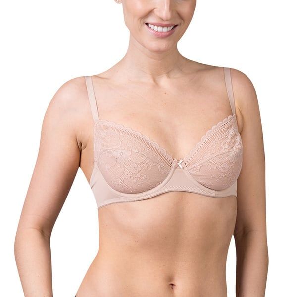 Bellinda Bellinda DAILY LACE BRA - Women's Lace Bra with Underwire - Nude