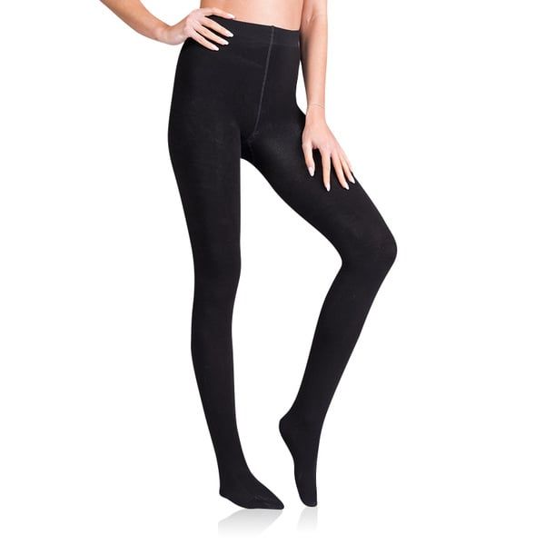 Bellinda Bellinda FLEECE COTTON 100 DEN - Opaque tights - black