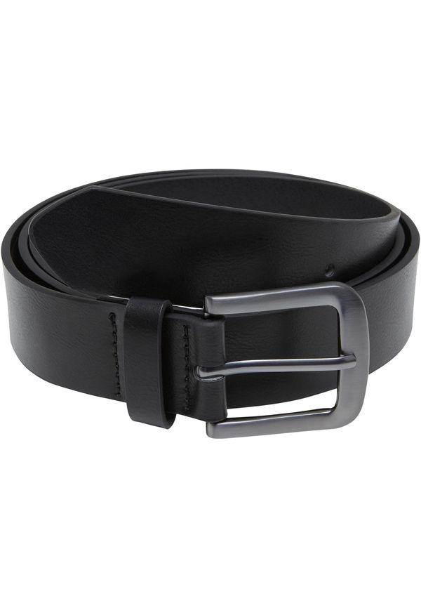 Urban Classics Belt made of lightweight synthetic leather in black/silver colour