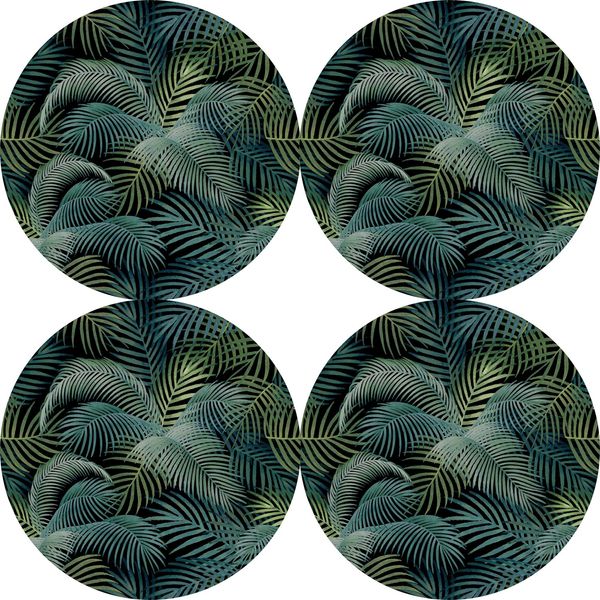 Bertoni Home Bertoni Home Unisex's 4 Round Table Pads Set Mallorca