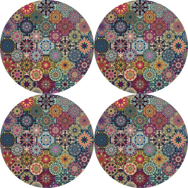 Bertoni Home Bertoni Home Unisex's 4 Round Table Pads Set Valencia