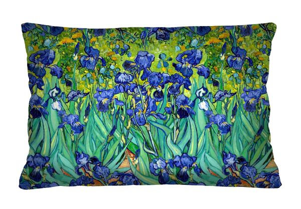 Bertoni Home Bertoni Home Unisex's Rectangular Pillow Elegance Print Irises