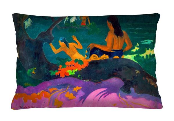 Bertoni Home Bertoni Home Unisex's Rectangular Pillow Gauguin Elegance Print Fatata Te Miti