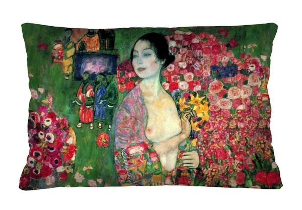 Bertoni Home Bertoni Home Unisex's Rectangular Pillow Klimt Elegance Print Tancerka