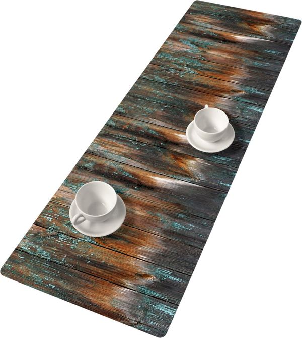 Bertoni Home Bertoni Home Unisex's Table Runner Havana Brown/Green