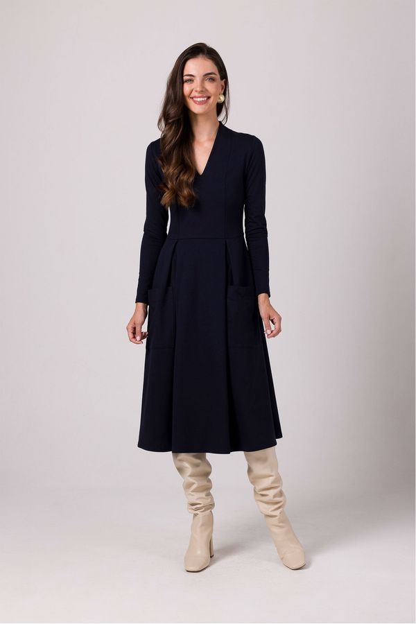 BeWear BeWear Woman's Dress B266 Navy Blue