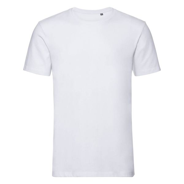 RUSSELL Biała koszulka męska Pure Organic Russell