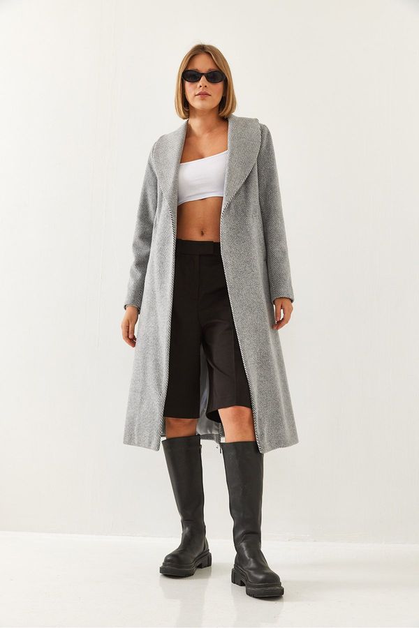 Bianco Lucci Bianco Lucci Women's Belted Cashmere Coat 2353