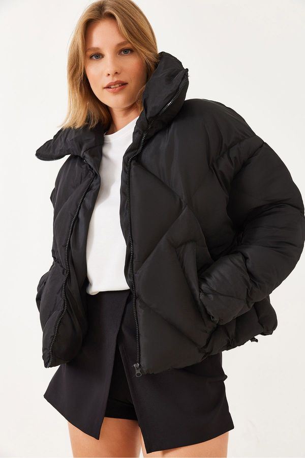 Bianco Lucci Bianco Lucci Women's Black Oversize Down Coat