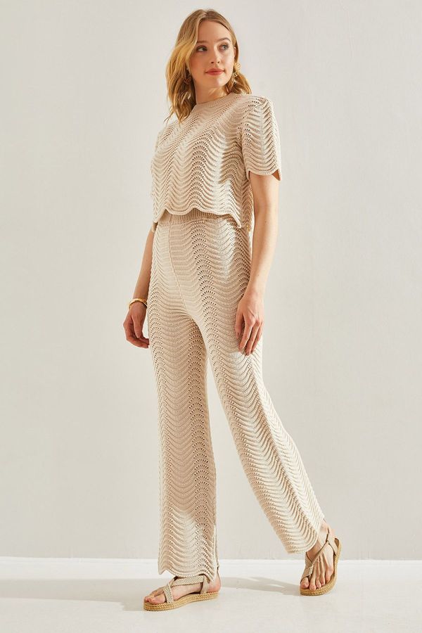 Bianco Lucci Bianco Lucci Women's Bottom Top Knitwear Suit