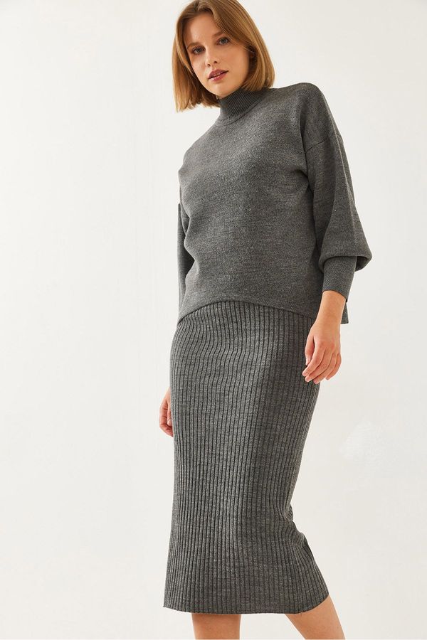 Bianco Lucci Bianco Lucci Women's Double Knitwear Set