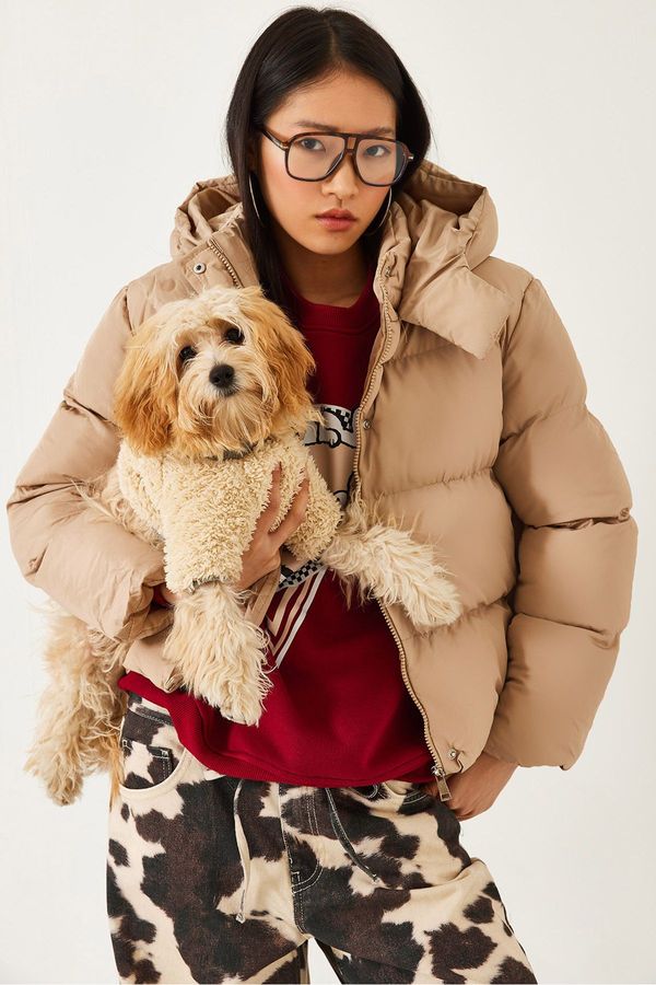 Bianco Lucci Bianco Lucci Women's Hooded Puffer Coat 1067