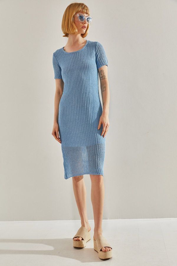 Bianco Lucci Bianco Lucci Women's Lined Knitwear Dress