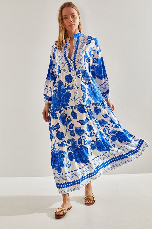 Bianco Lucci Bianco Lucci Women's Multi Patterned Viscose Dress